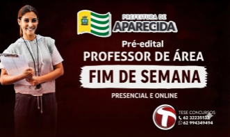APARECIDA DE GOIÂNIA – PROFESSOR DE ÁREA