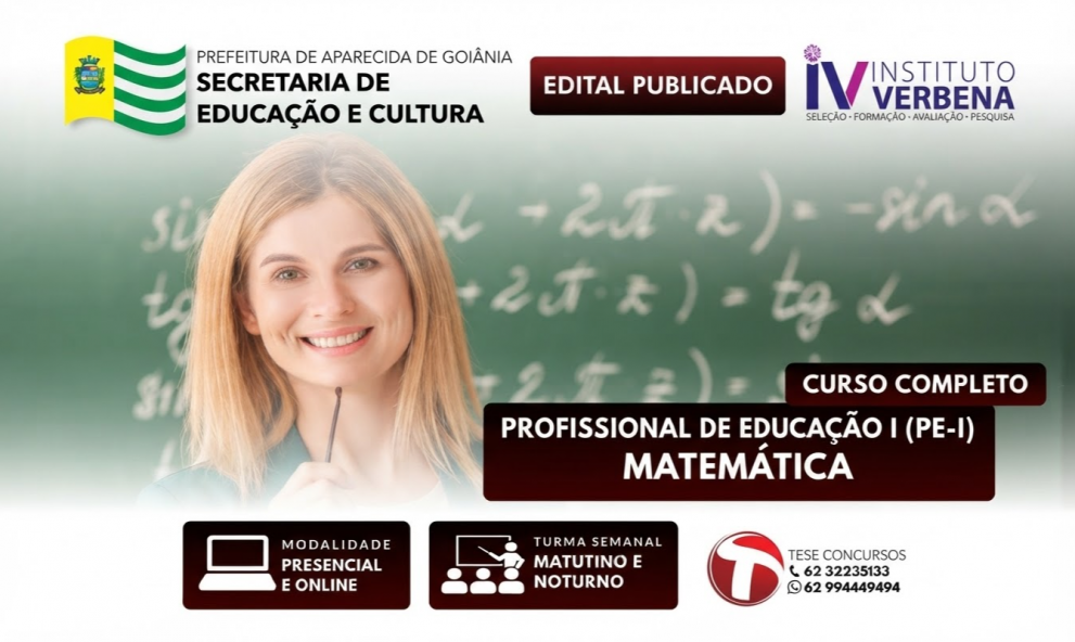 PROFESSOR DE MATEMÁTICA – PÓS-EDITAL