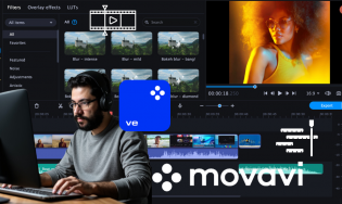 Edição de vídeos com Movavi