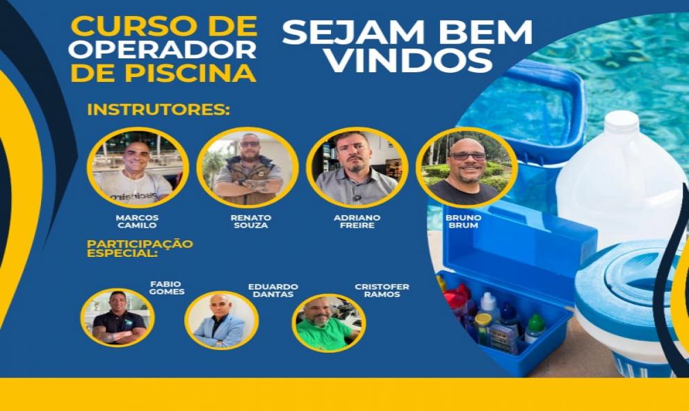 Curso de Operador de Piscina Profissional - 2° EDIÇÃO - IMERSÃO (Vagas limitadas)